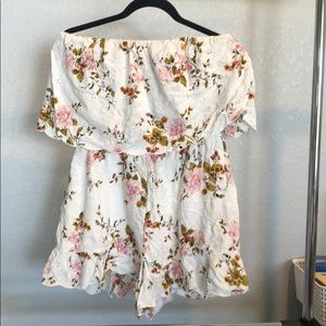 American Eagle strapless romper